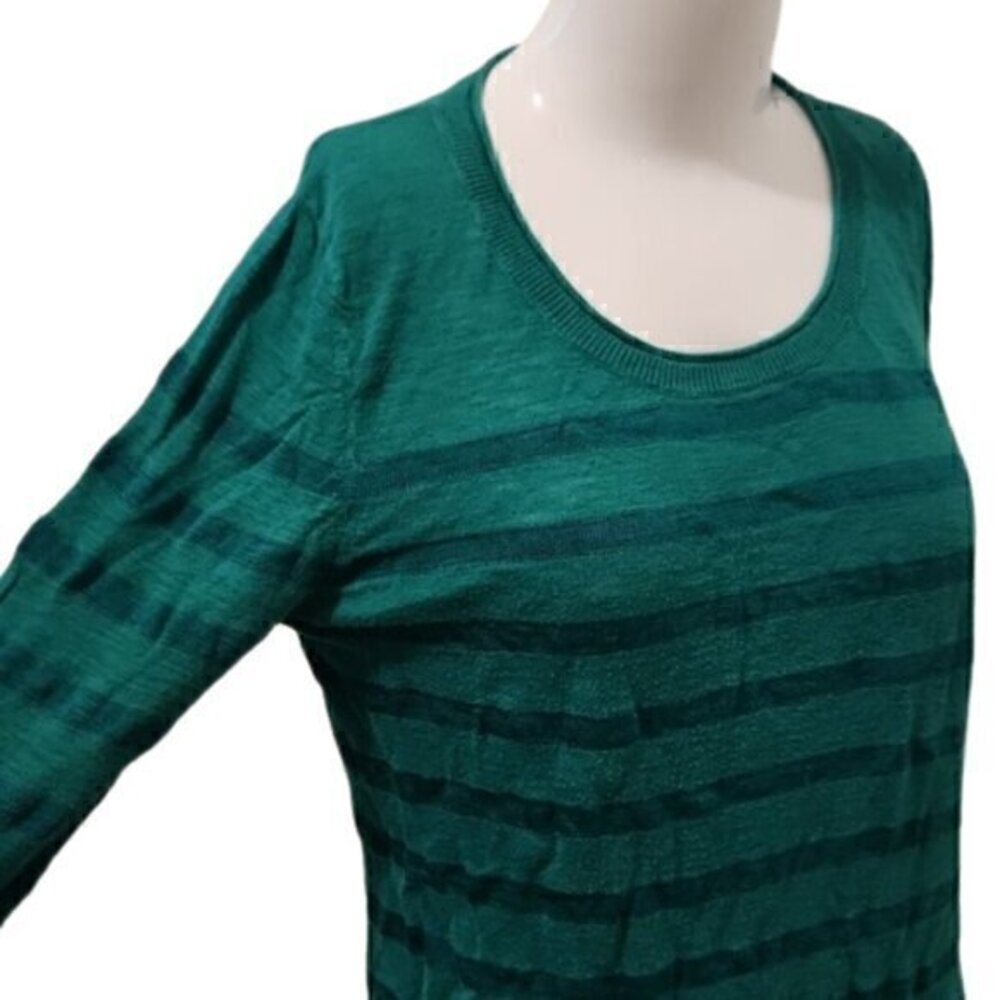 [Banana Republic] Green Scoop Neck Long Sleeve - Size S